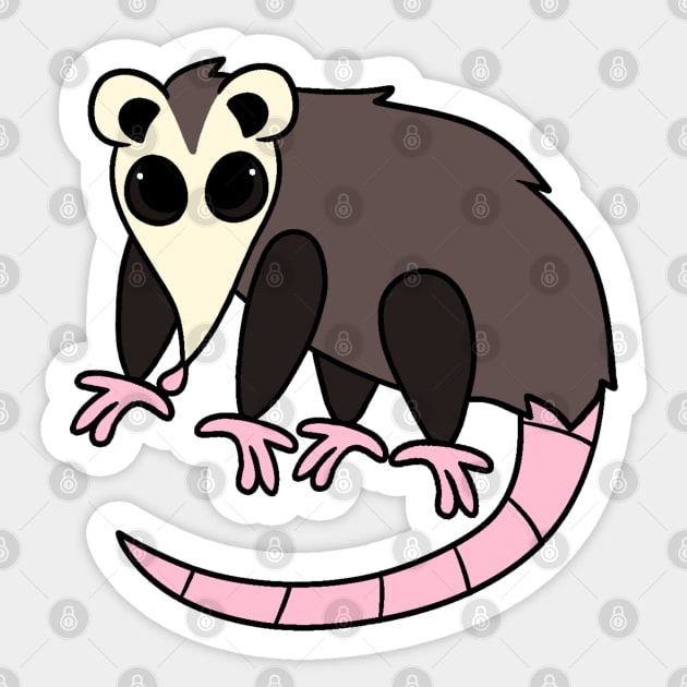 Opossum Sticker by whizz0